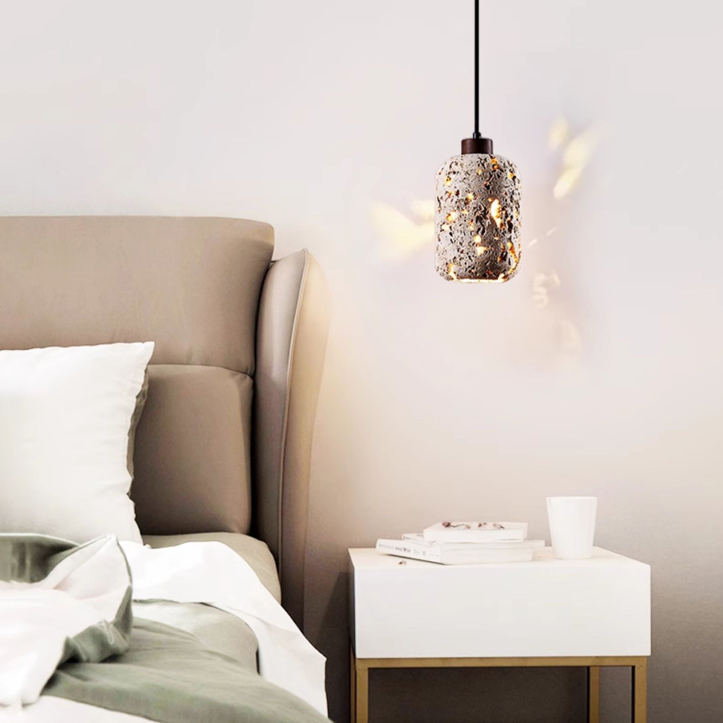Antizer Wabi Sabi Travertine Pendant Light