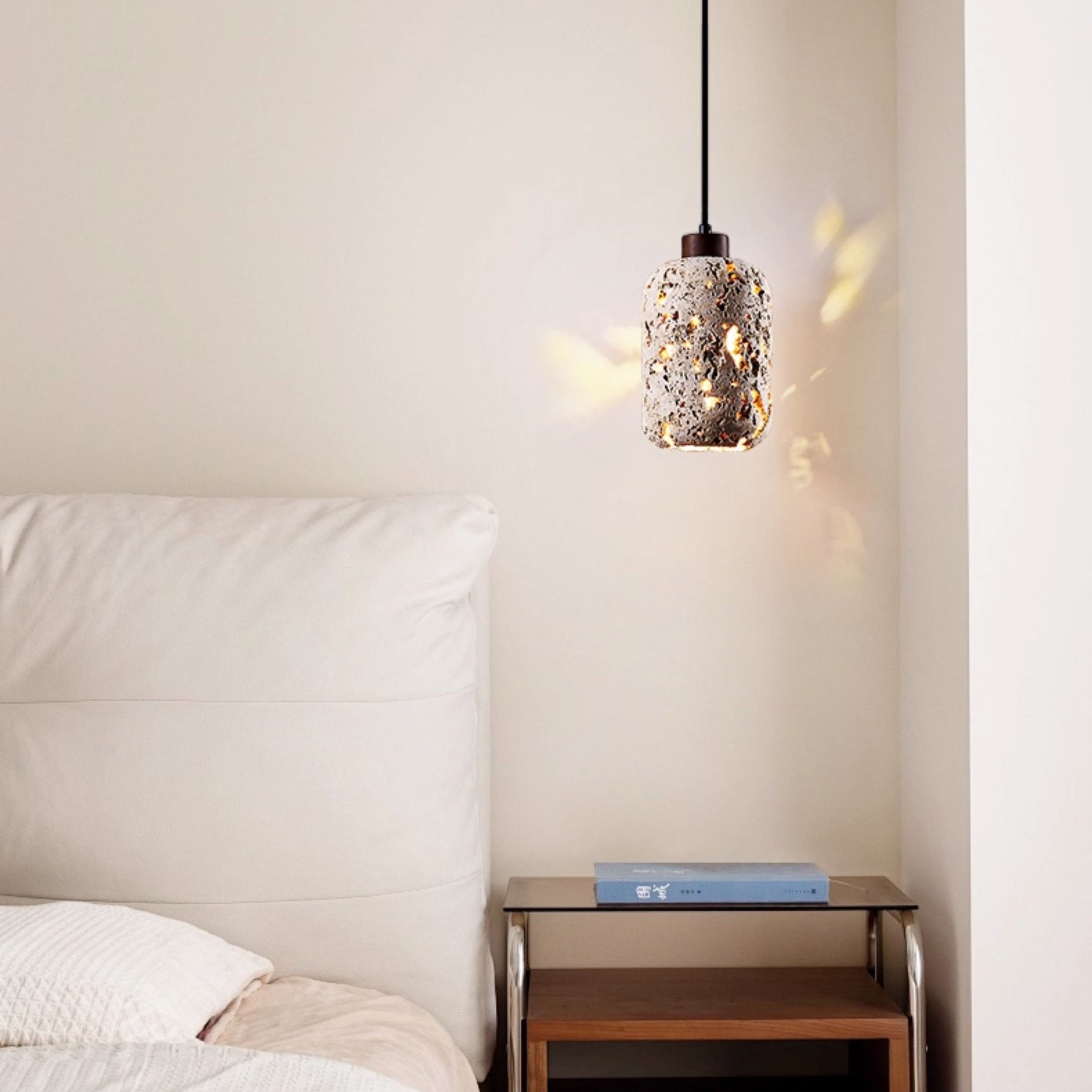 Antizer Wabi Sabi Travertine Pendant Light