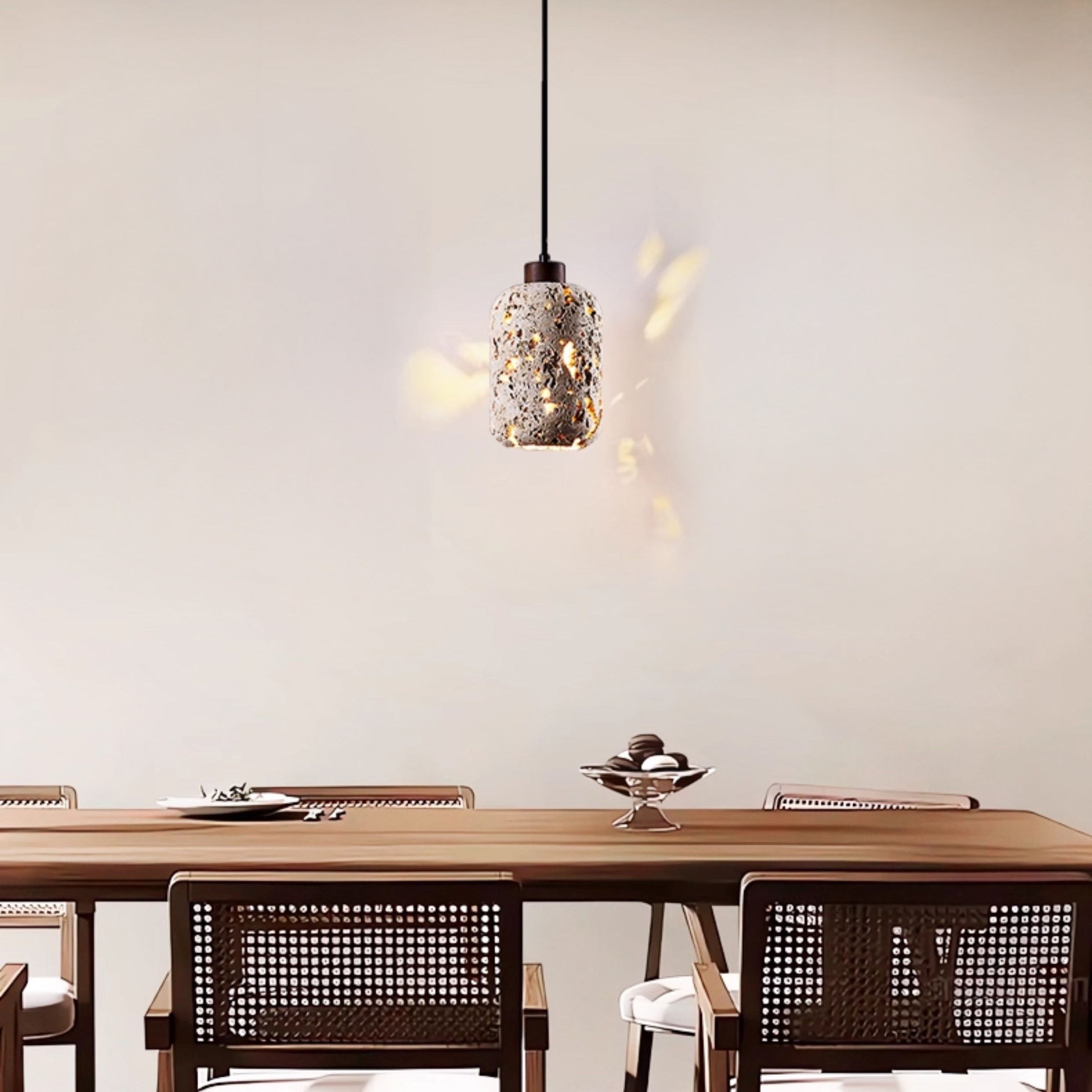 Antizer Wabi Sabi Travertine Pendant Light