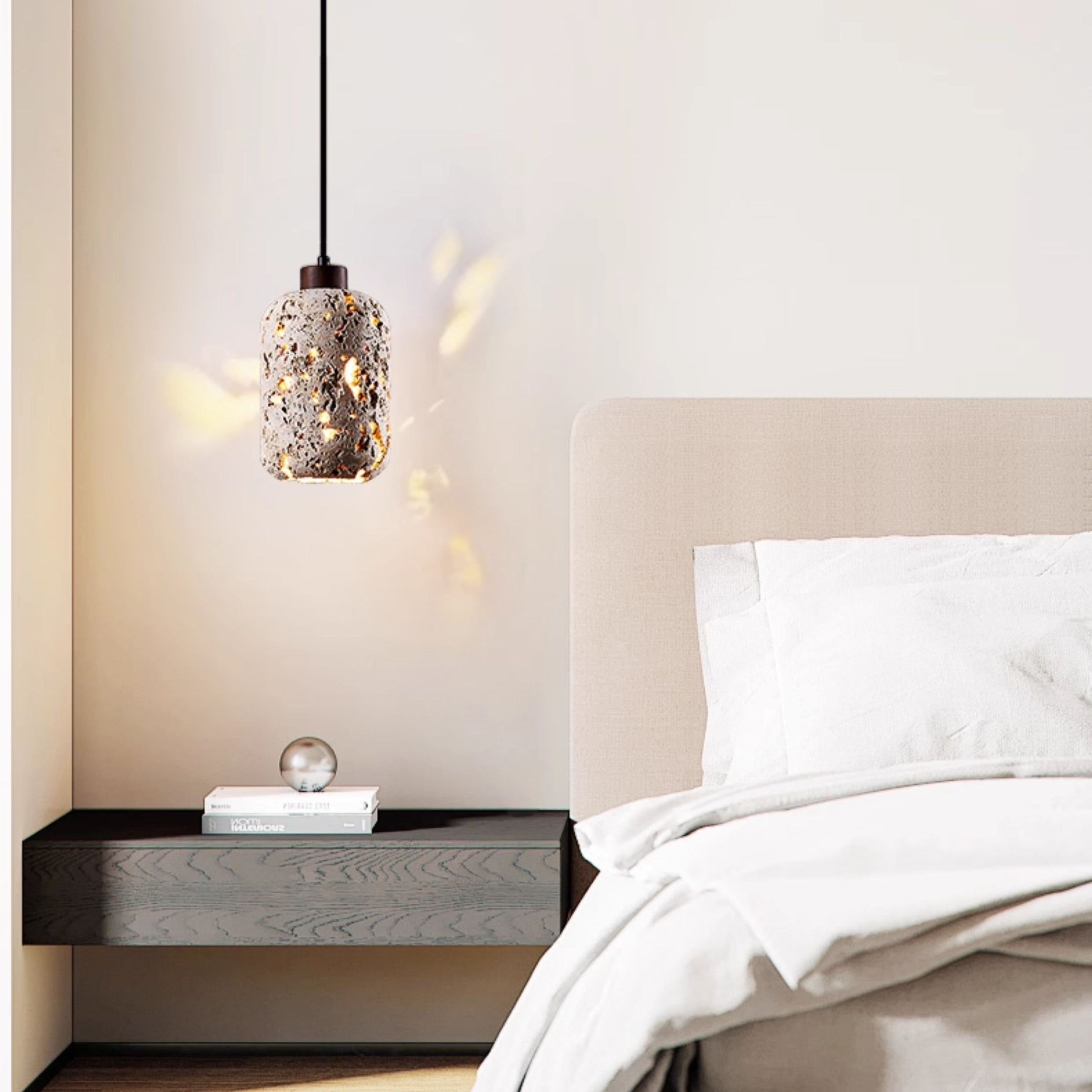 Antizer Wabi Sabi Travertine Pendant Light
