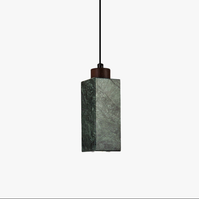Antizer Minimalist Rectangular Travertine Pendant Light