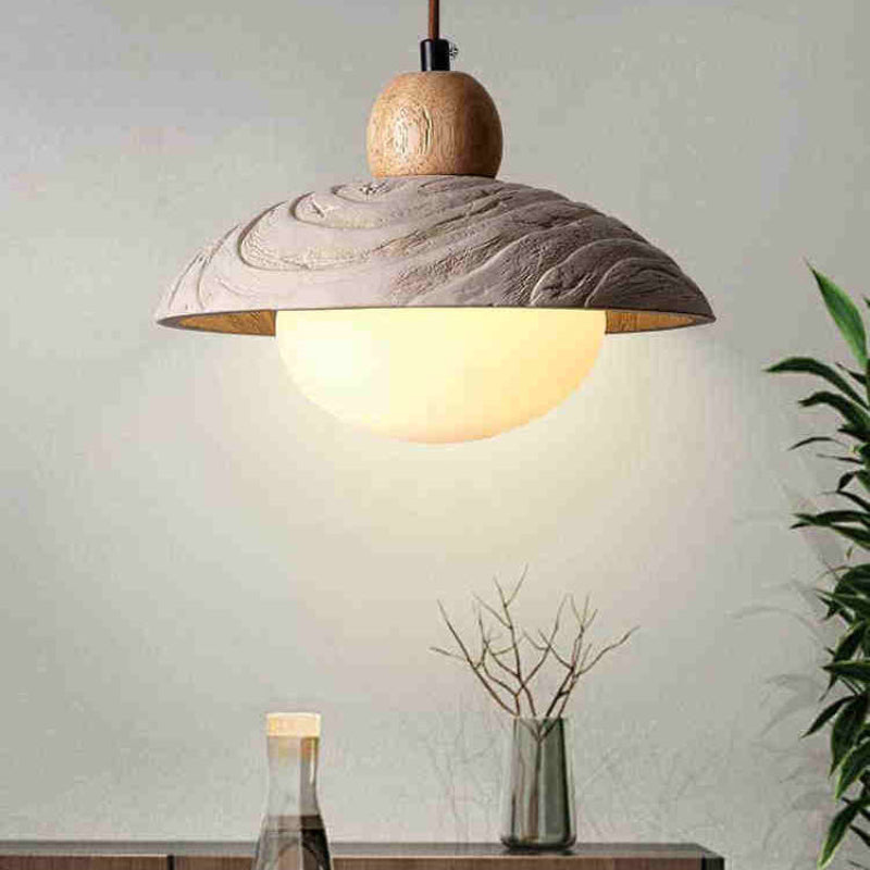 Antizer Wabi Sabi Style Dome Cement Pendant Light