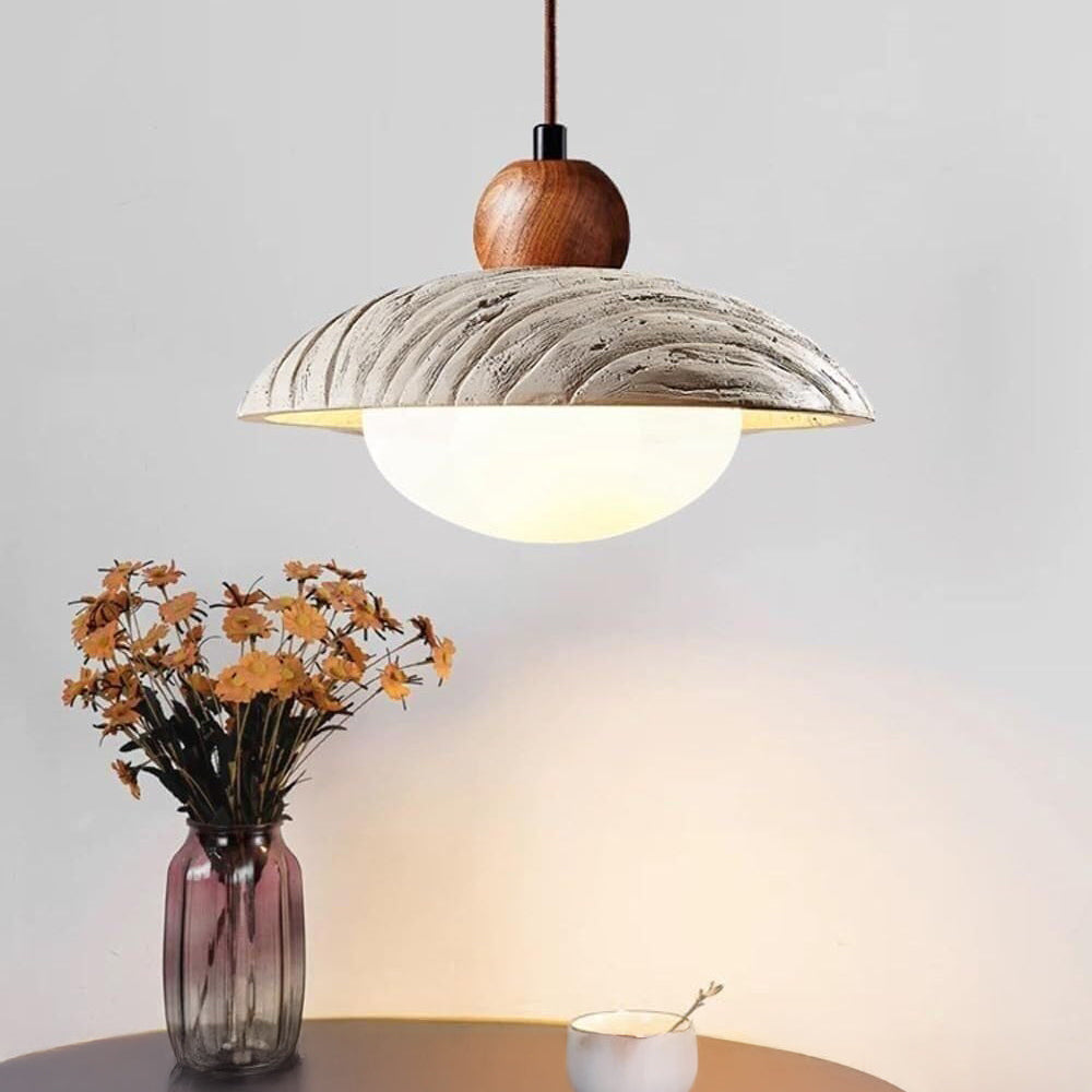 Antizer Wabi Sabi Style Dome Cement Pendant Light