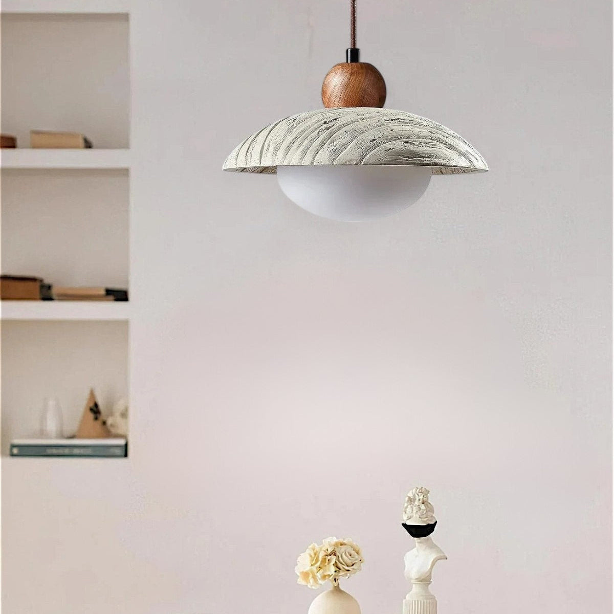 Antizer Wabi Sabi Style Dome Cement Pendant Light