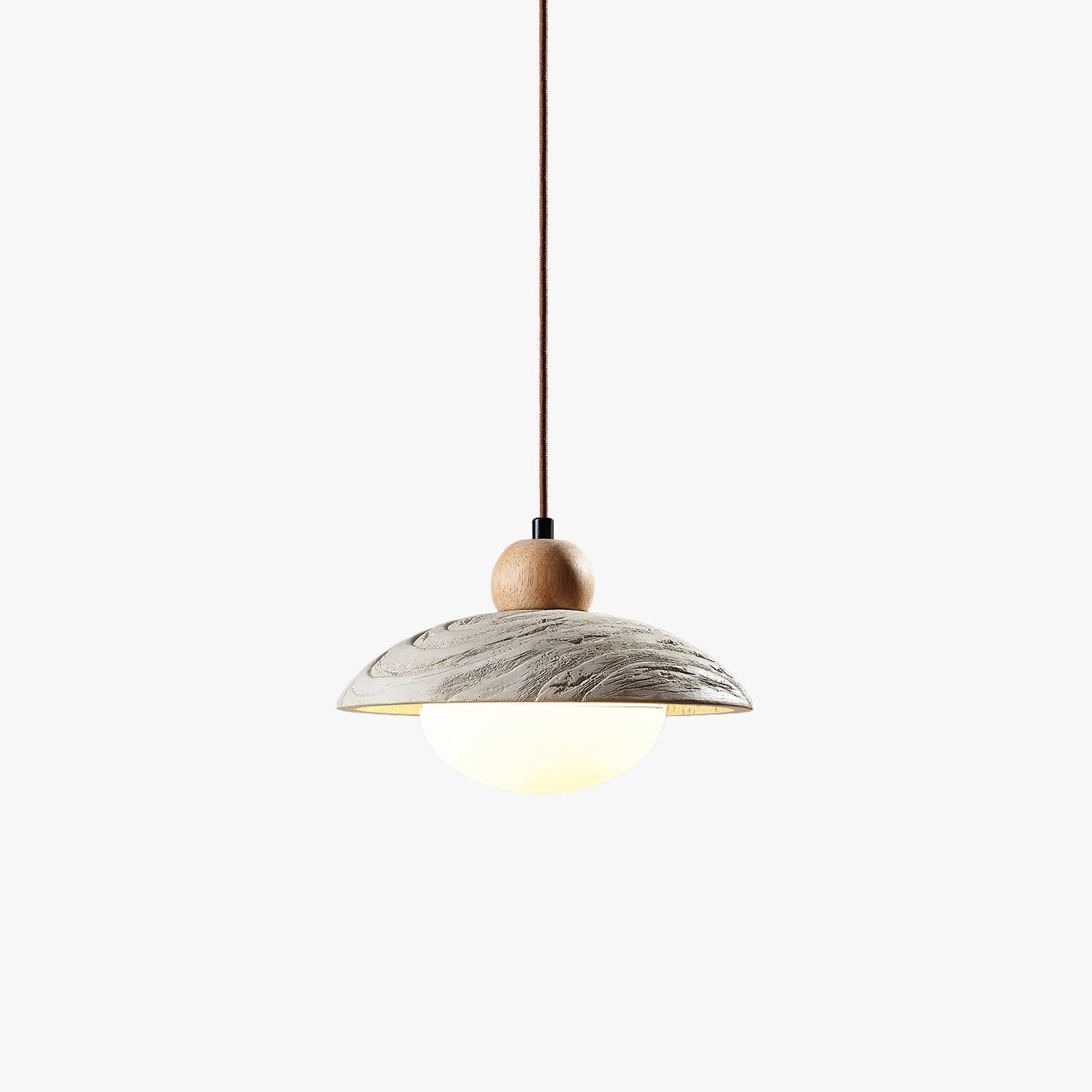 Antizer Wabi Sabi Style Dome Cement Pendant Light