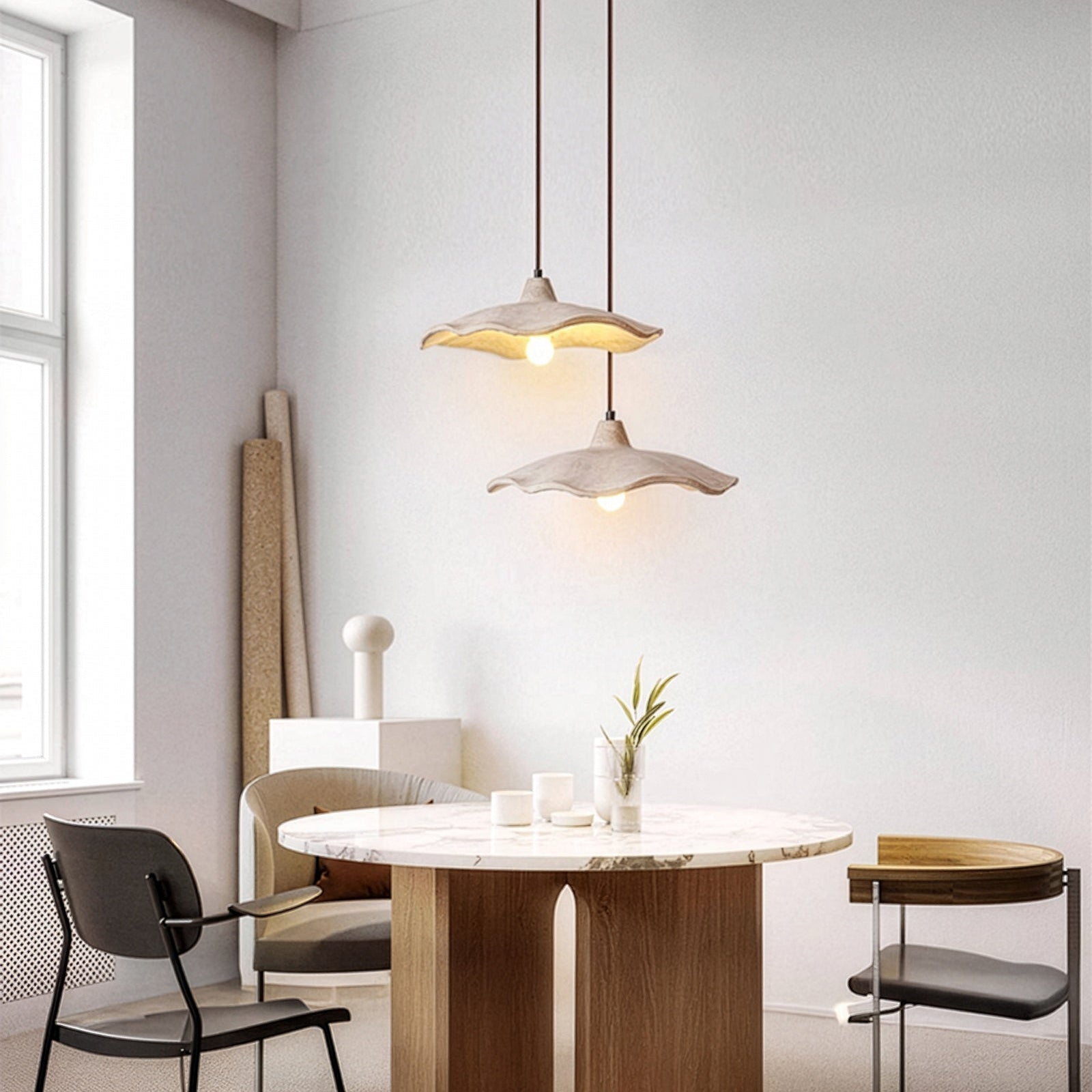 Antizer Modern Flower Cement Pendant Light