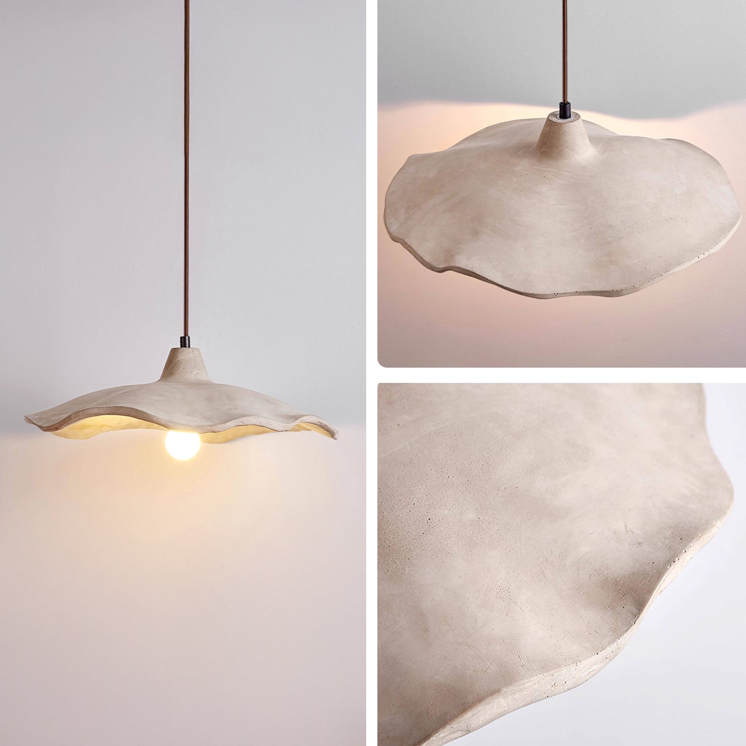 Antizer Modern Flower Cement Pendant Light