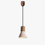 Antizer Mid Century Travertine Cone Pendant Light