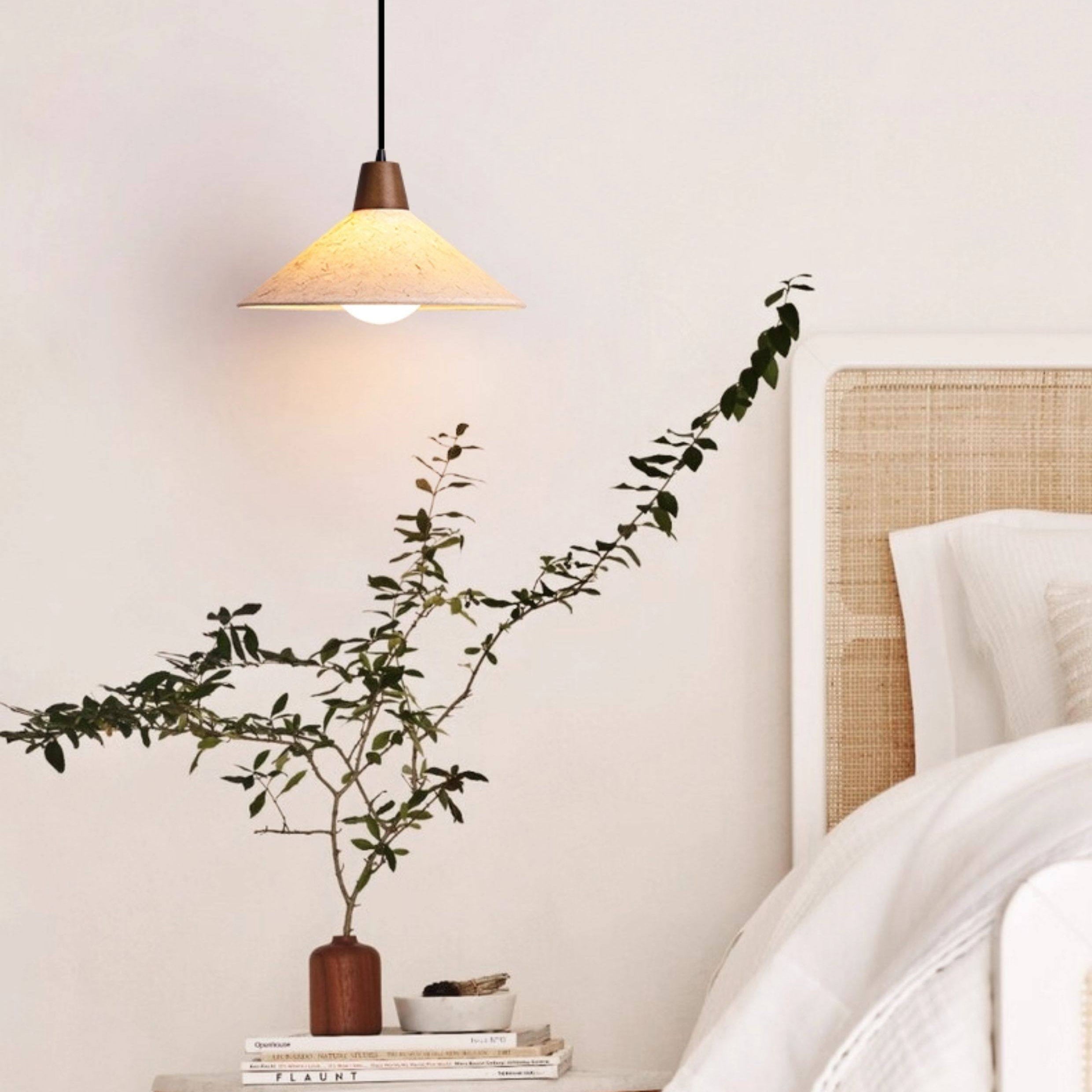 Antizer Minimalism Pice Paper Cone Pendant Light