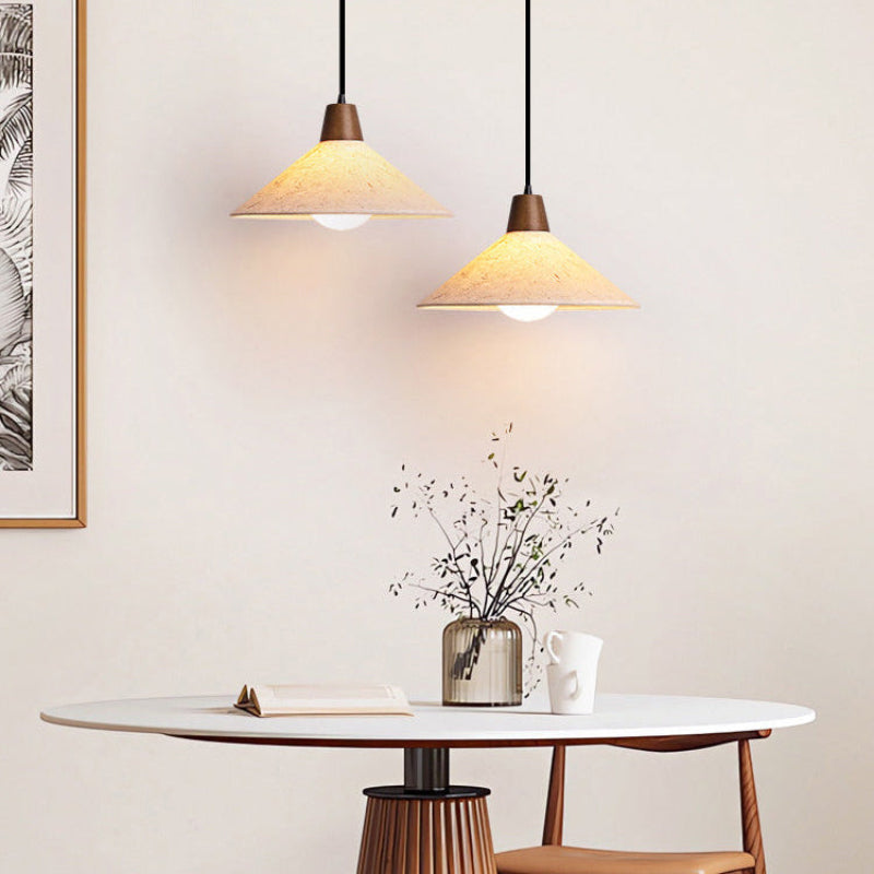 Antizer Minimalism Pice Paper Cone Pendant Light