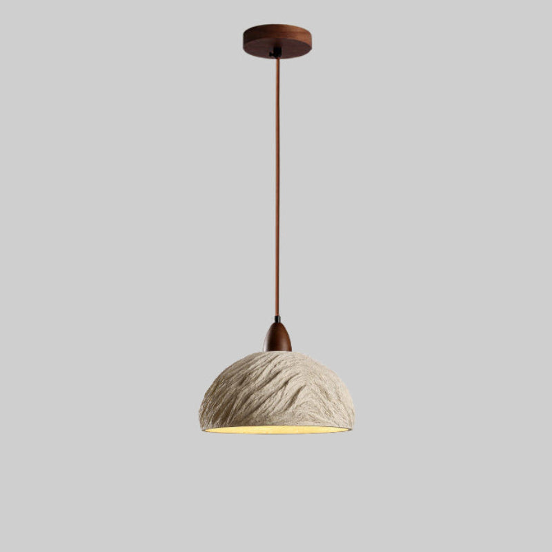 Antizer Sculptural Cement Dome Pendant Light