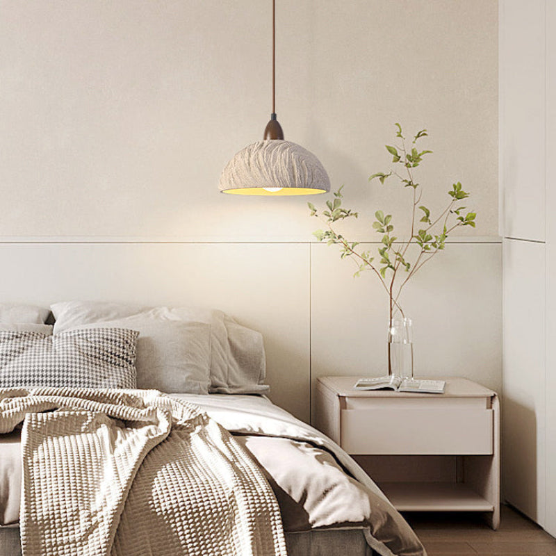 Antizer Sculptural Cement Dome Pendant Light