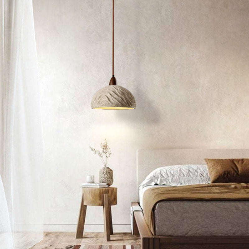 Antizer Sculptural Cement Dome Pendant Light