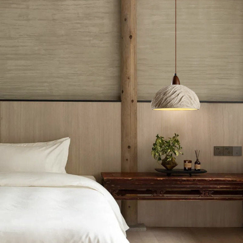 Antizer Sculptural Cement Dome Pendant Light