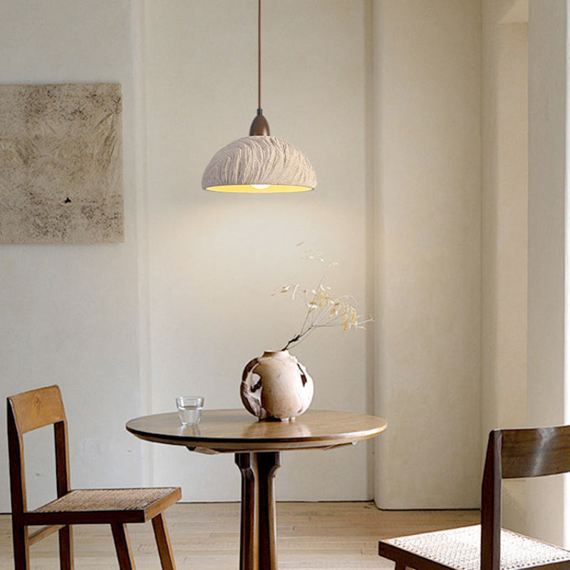 Antizer Sculptural Cement Dome Pendant Light