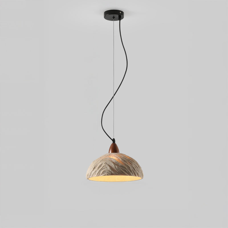 Antizer Sculptural Cement Dome Pendant Light