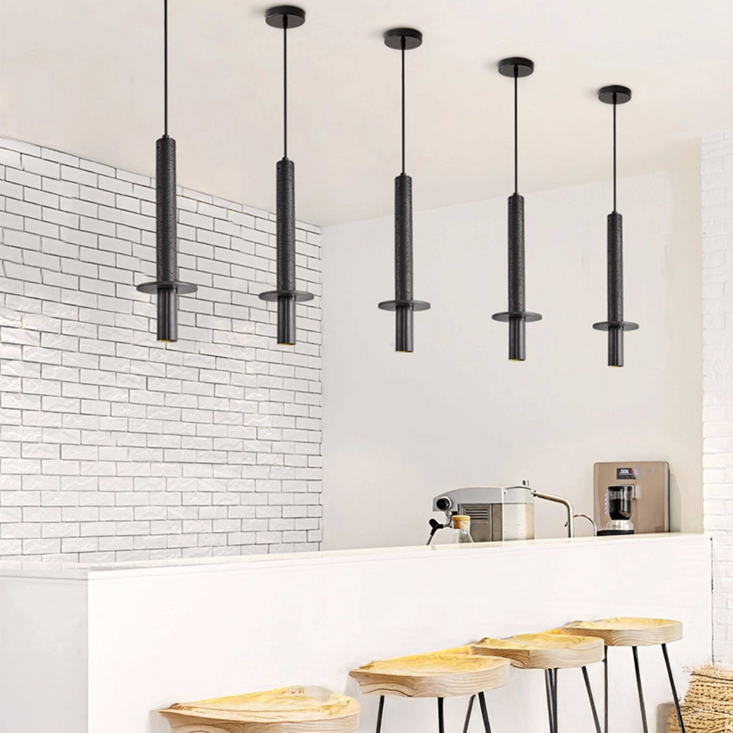 Antizer Travertine Long Cylinder Pendant Light