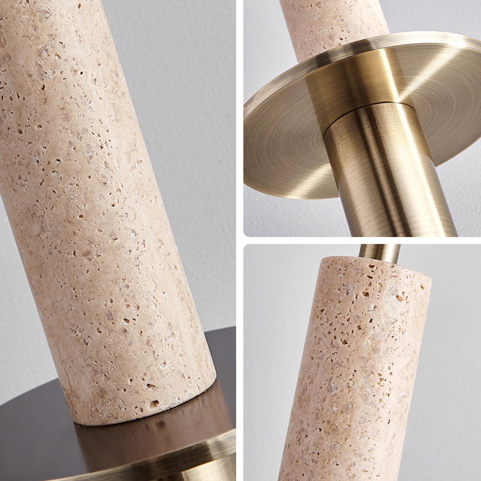 Antizer Travertine Long Cylinder Pendant Light