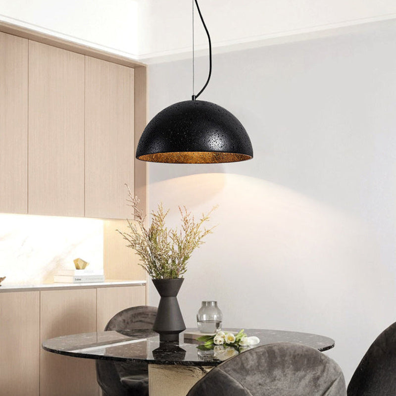 Antizer Modern Travertine Semicircle Pendant Light