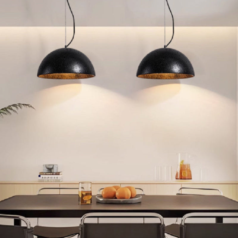 Antizer Modern Travertine Semicircle Pendant Light