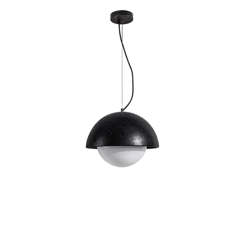 Antizer Modern Travertine Semicircle Pendant Light