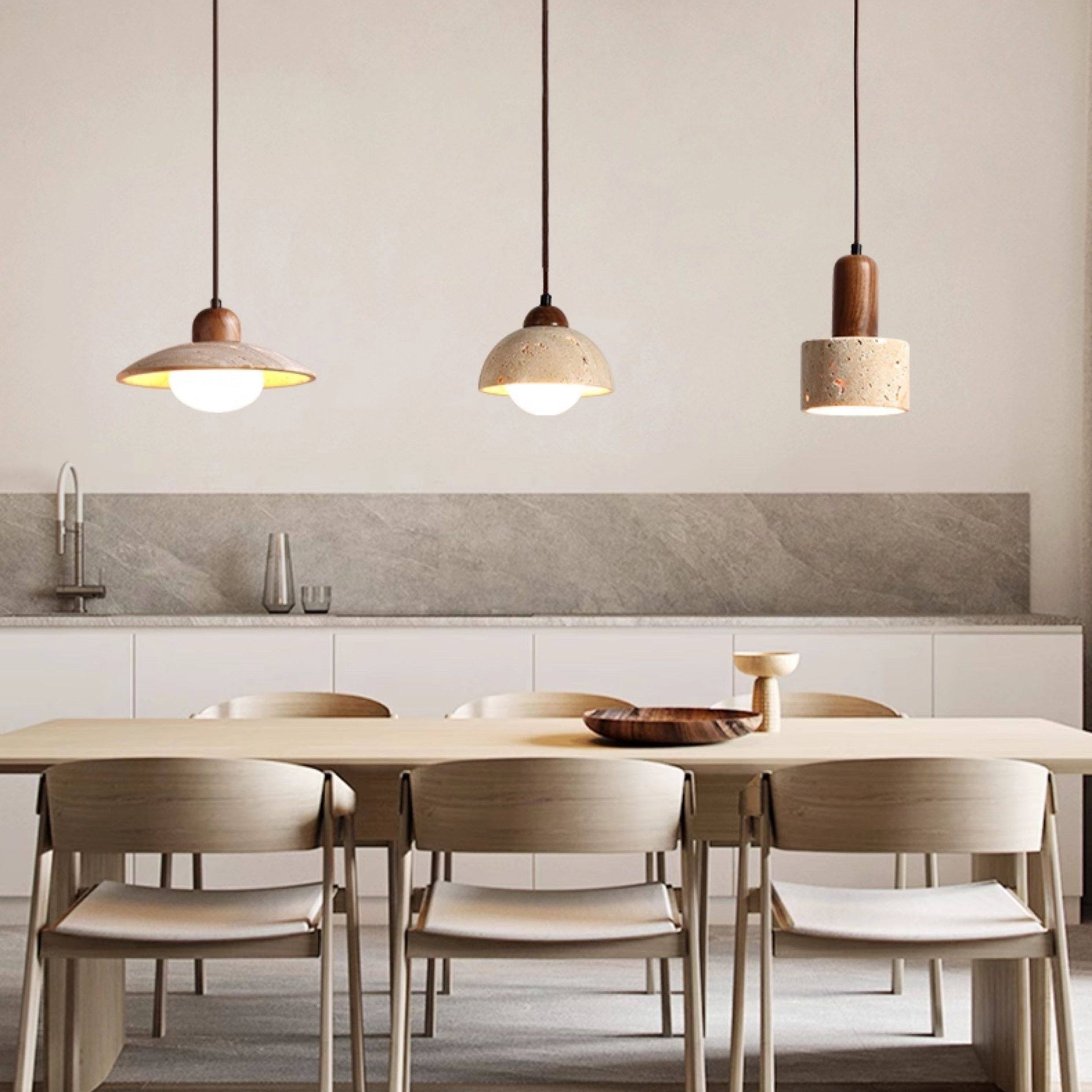 Antizer Multiple Combinations Travertine Pendant Light