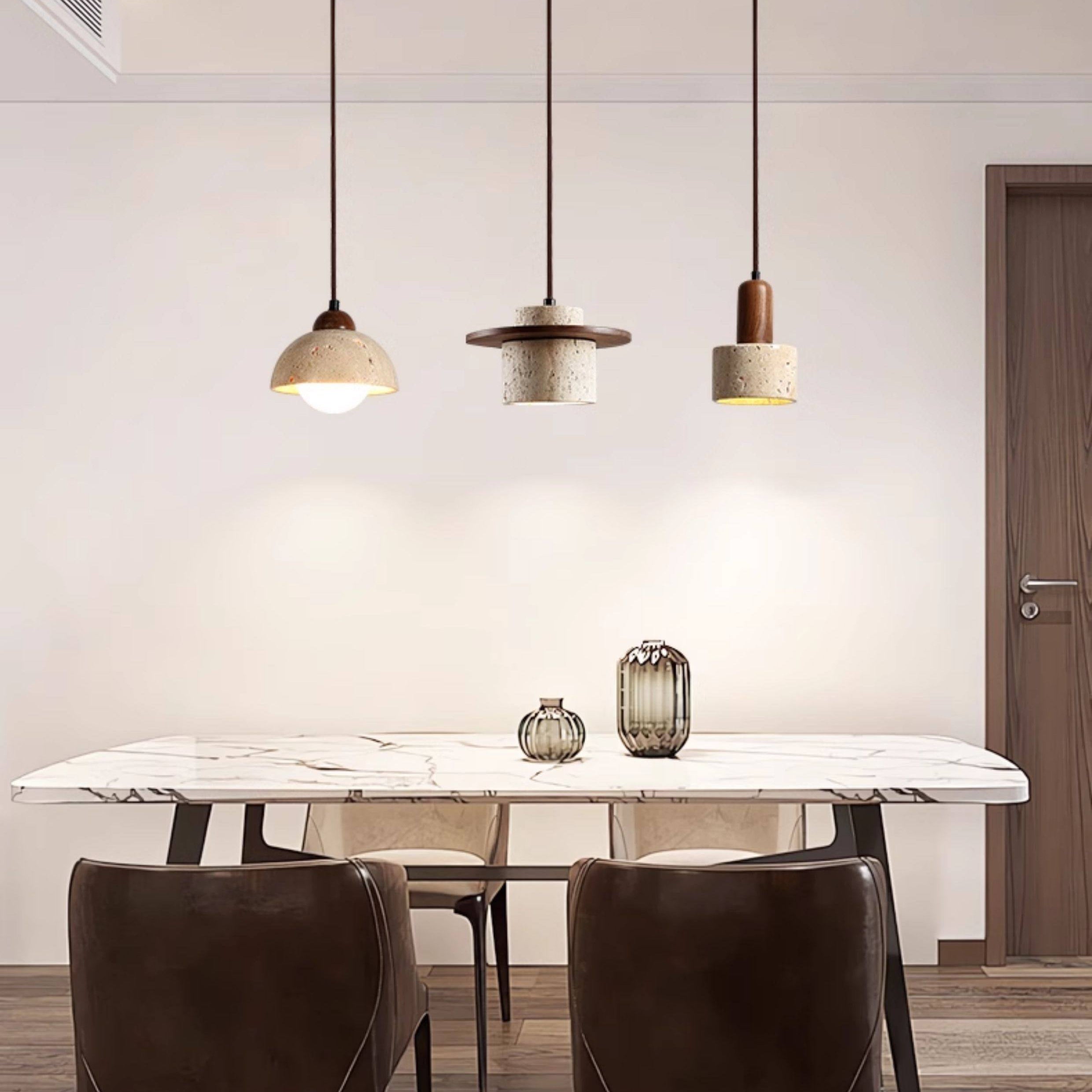 Antizer Multiple Combinations Travertine Pendant Light