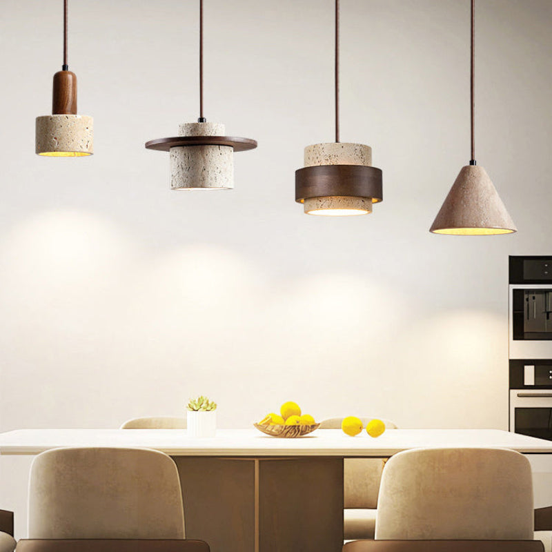 Antizer Multiple Combinations Travertine Pendant Light