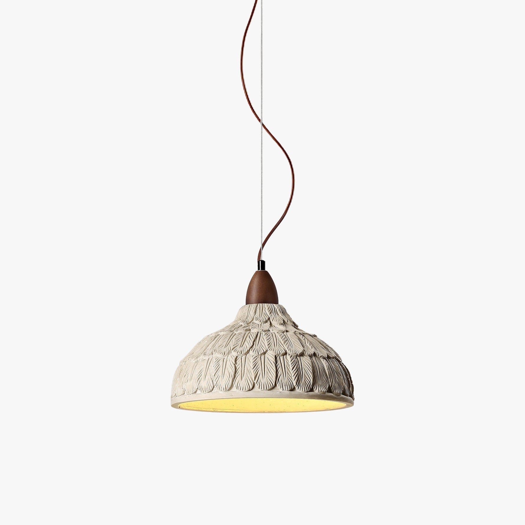 Antizer Art Engraving Dome Cement Pendant Light