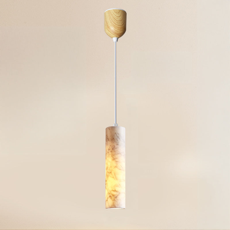 Antizer Modern Minimalism Cylinder Alabaster Pendant Light