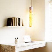 Antizer Modern Minimalism Cylinder Alabaster Pendant Light