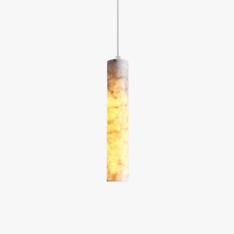 Antizer Modern Minimalism Cylinder Alabaster Pendant Light