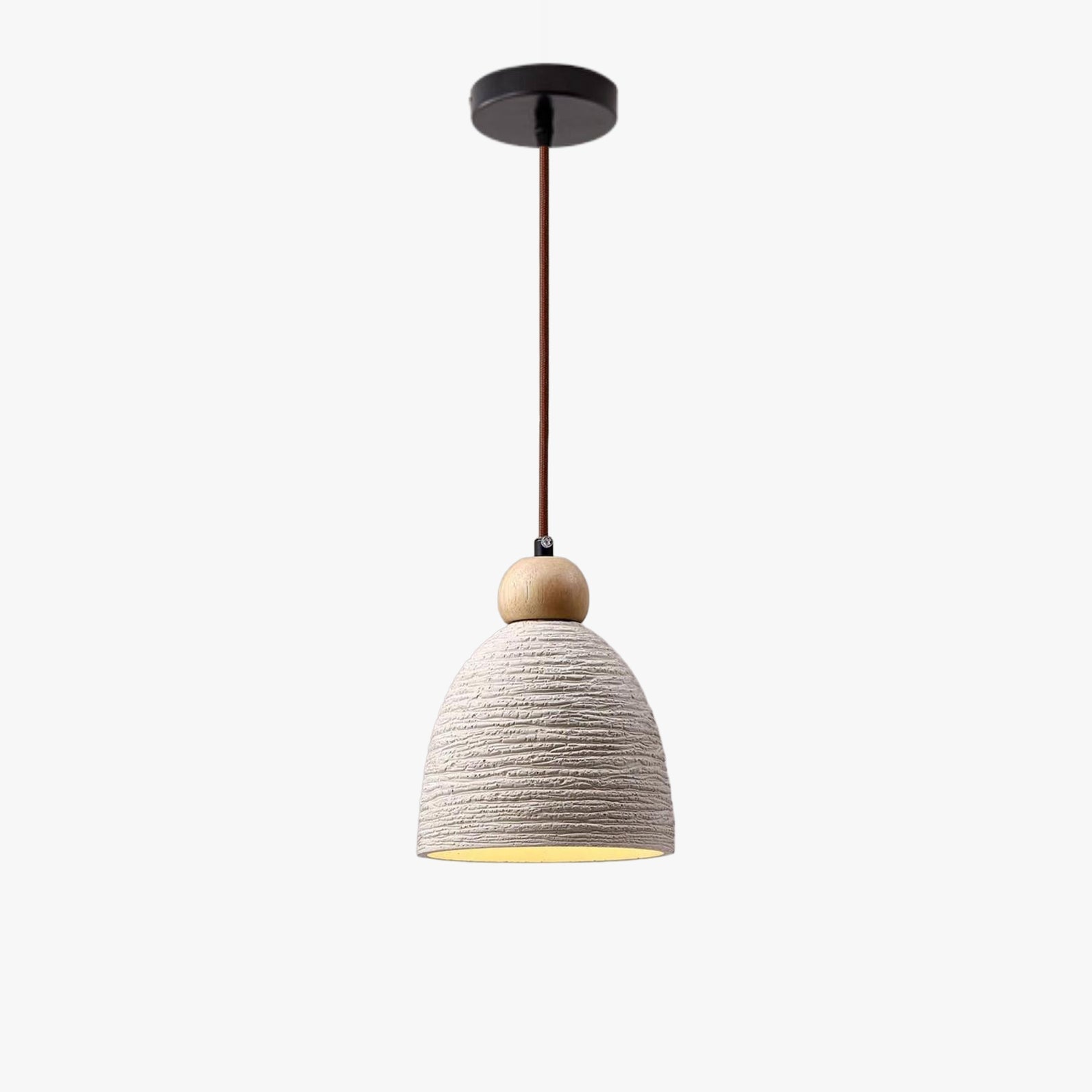 Antizer Modern Texture Cement Dome Pendant Light