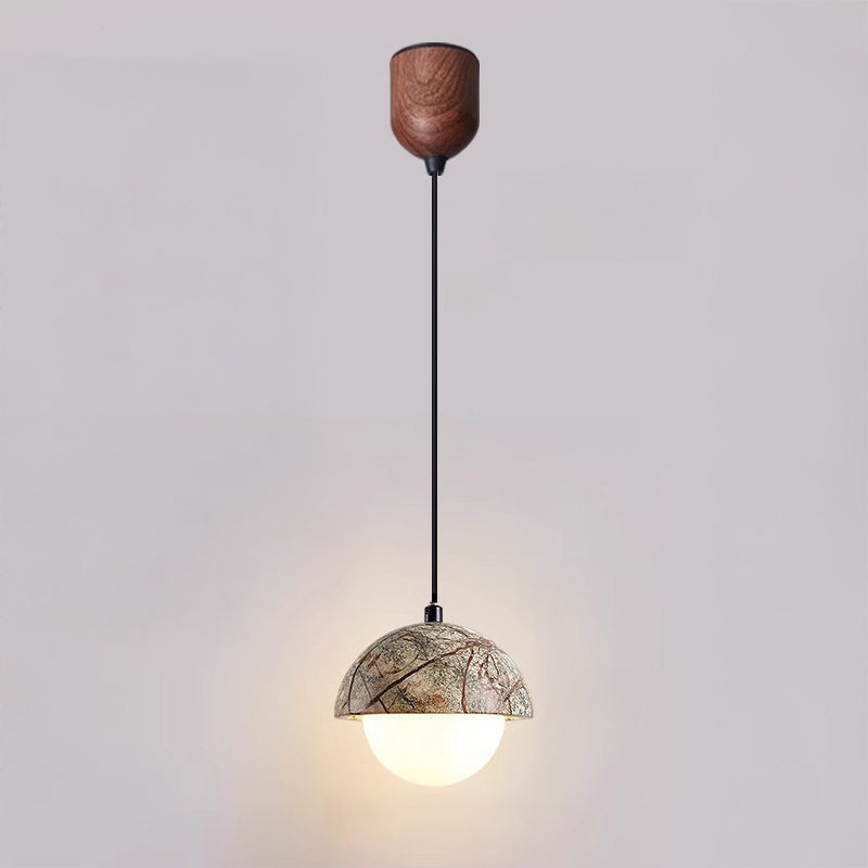 Antizer Travertine Globe LED Pendant Light