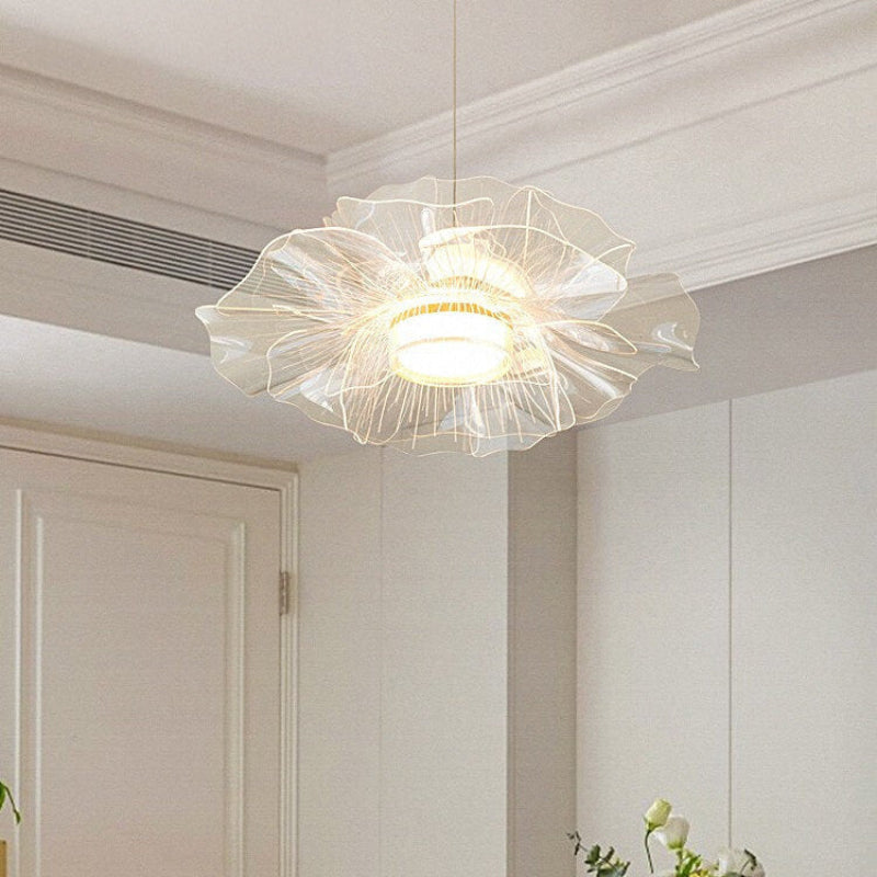 Antizer Modern Art Acrylic Flower Pendant Light
