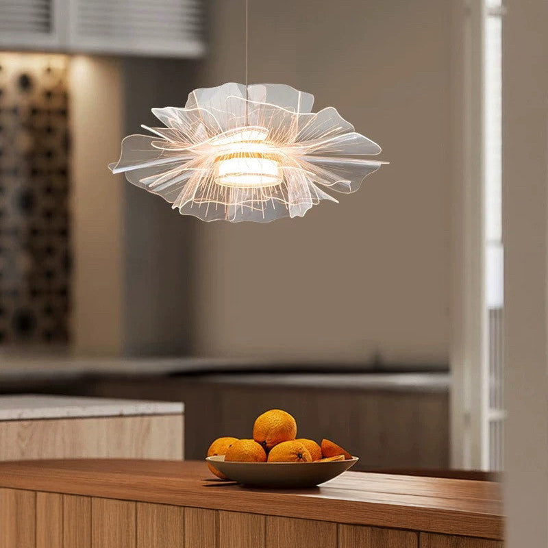 Antizer Modern Art Acrylic Flower Pendant Light