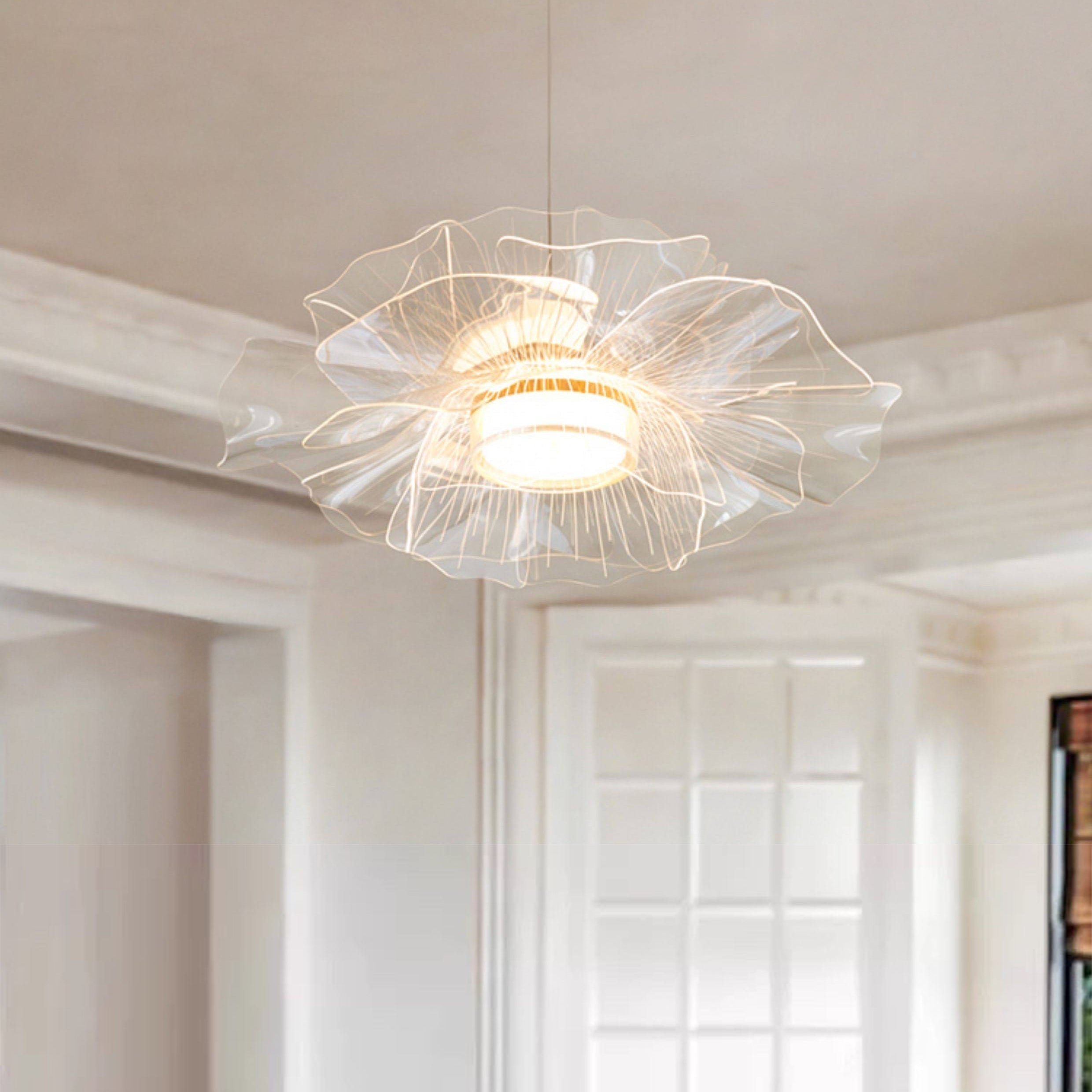 Antizer Modern Art Acrylic Flower Pendant Light