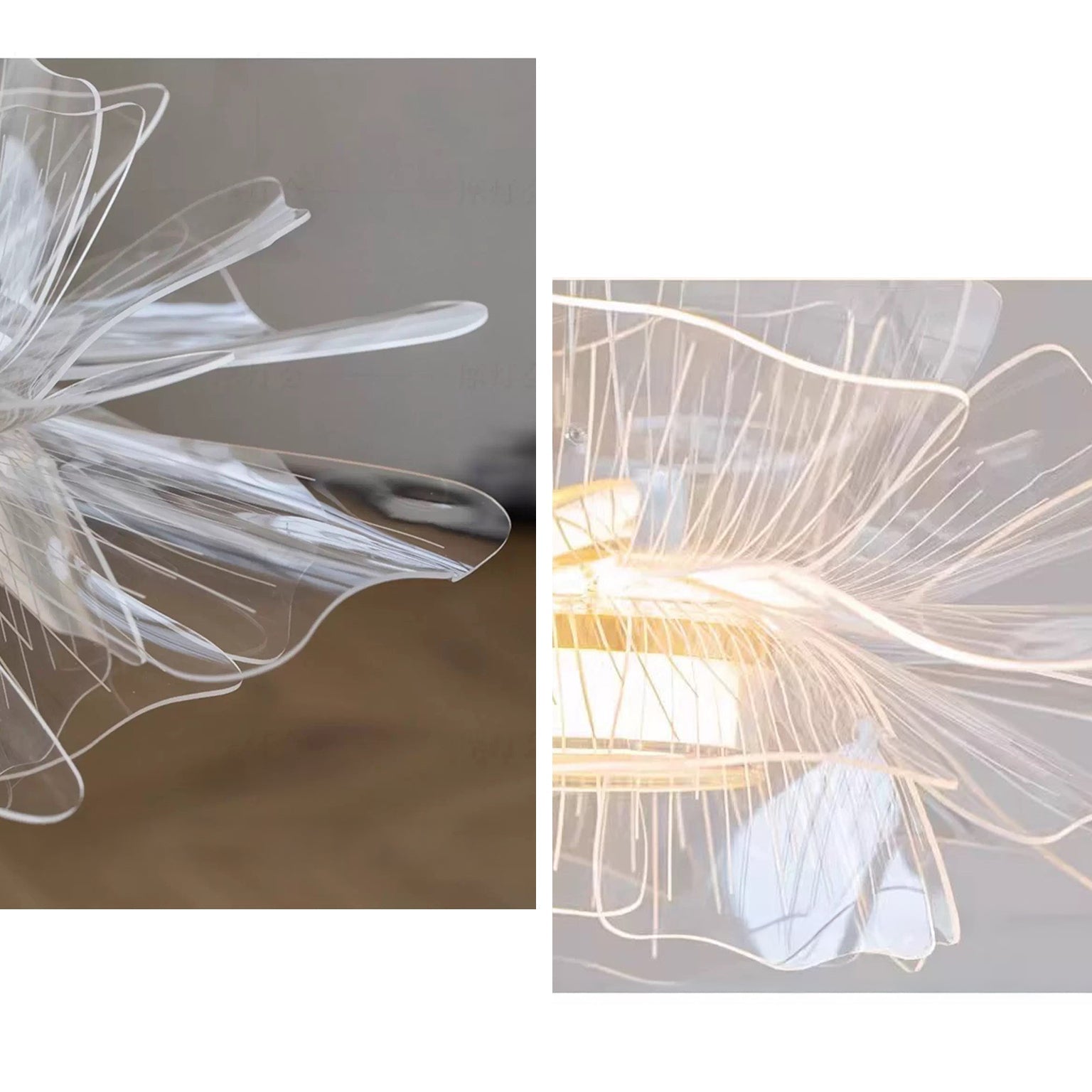 Antizer Modern Art Acrylic Flower Pendant Light