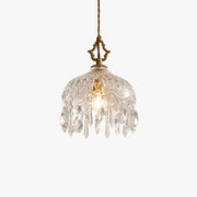 Antizer Vintage Crystal Fringe Pendant Light