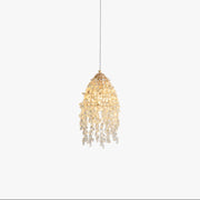 Antizer French Art Glass Fringe Pendant Light