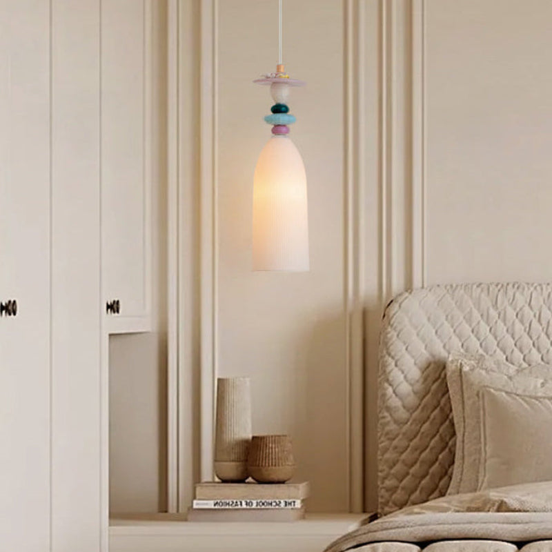 Antizer Modern Embossed Ceramic Pendant Light