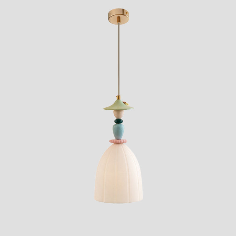Antizer Modern Embossed Ceramic Pendant Light