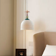 Antizer Modern Embossed Ceramic Pendant Light