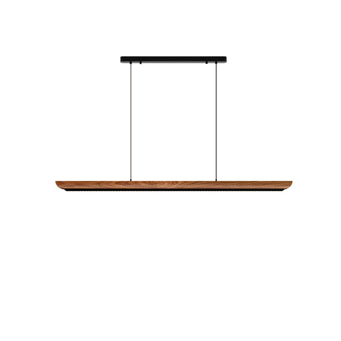 Antizer Modern Minimalist Walnut Linear Pendant Light
