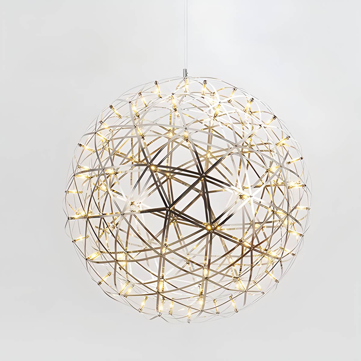Antizer Silver Fire Ball Pendant Light for Dining Room