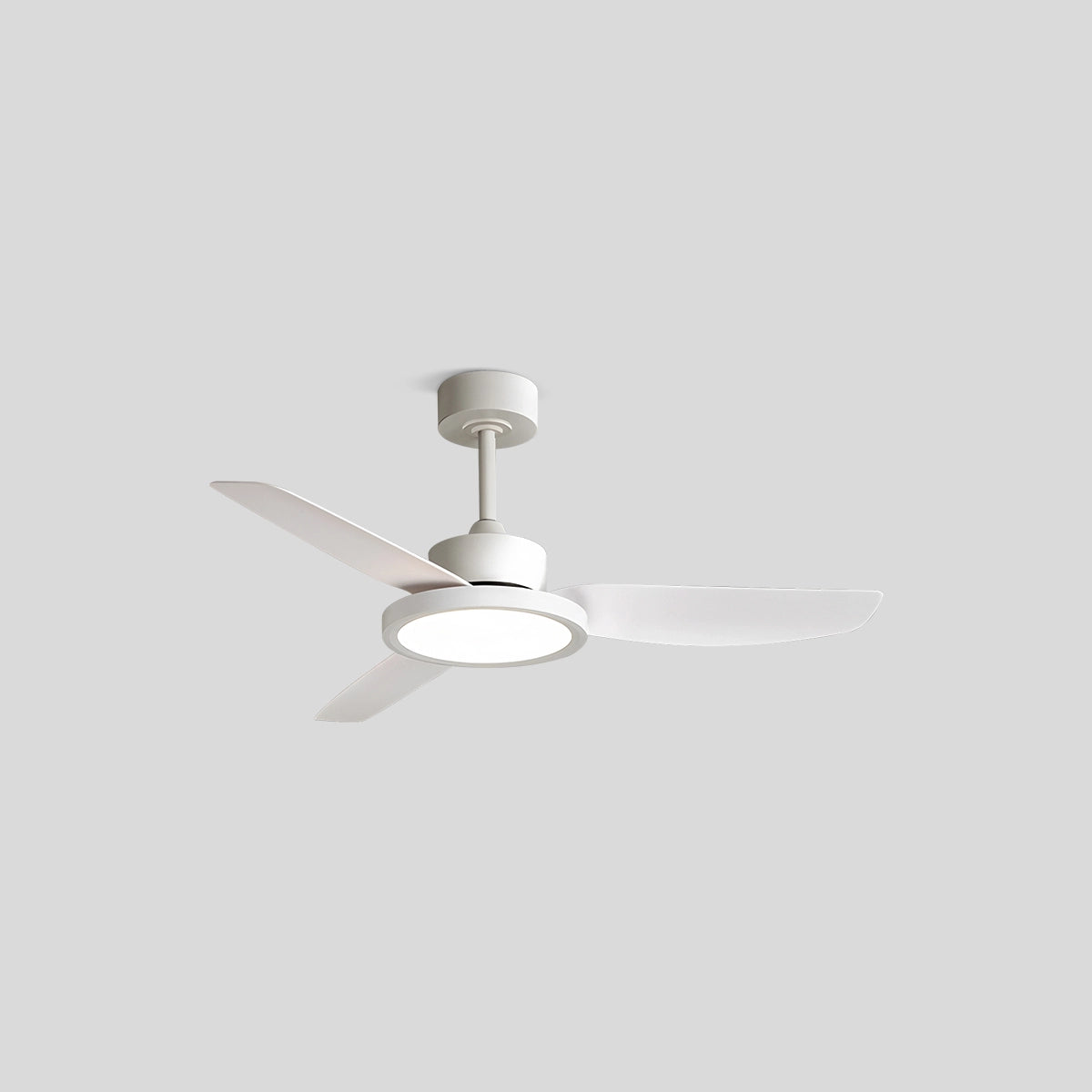 Antizer Modern White Ceiling Fans with Lights and Remote 3 Blades