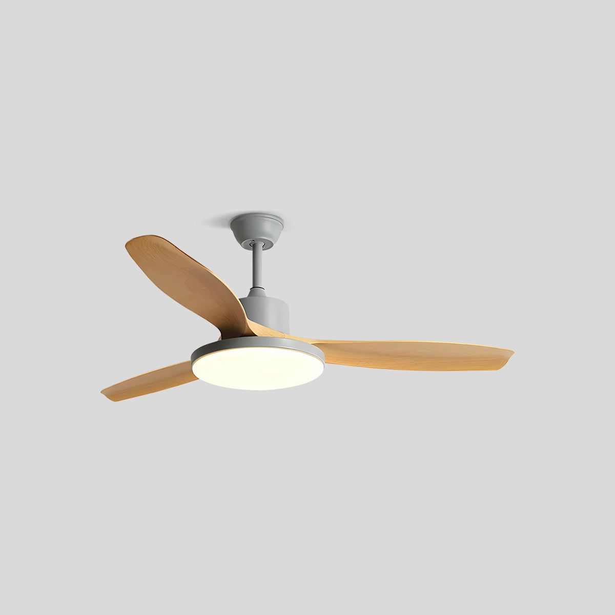 Antizer Scandi Reversible Ceiling Fan with Light 3 Blades Grey