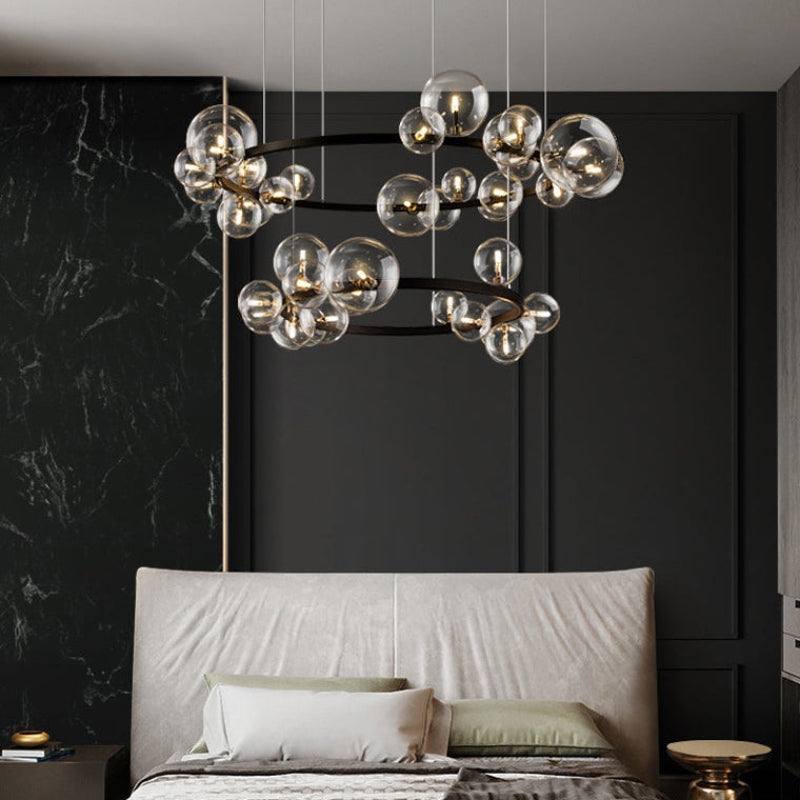 Antizer Circular Glass Bubble Chandelier