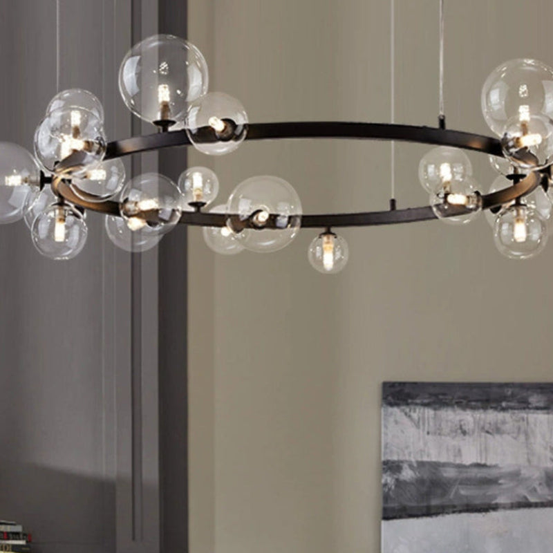 Antizer Circular Glass Bubble Chandelier
