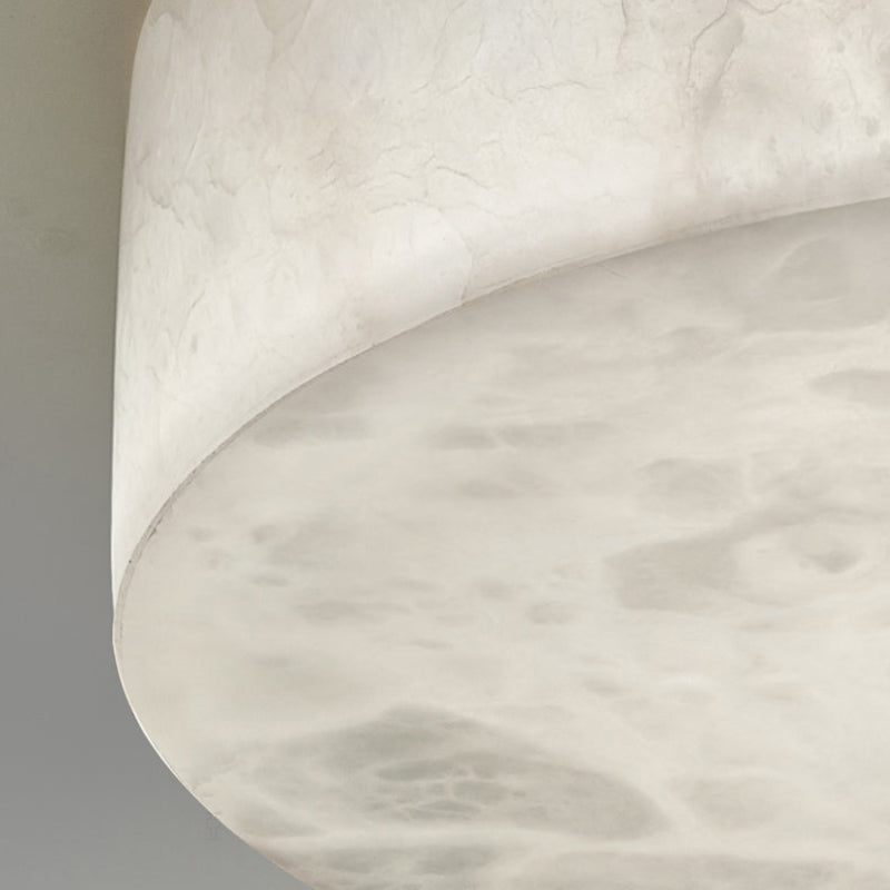 Antizer Modern Round Alabaster Ceiling Light